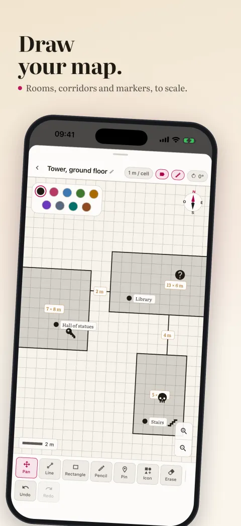 Draw your map.